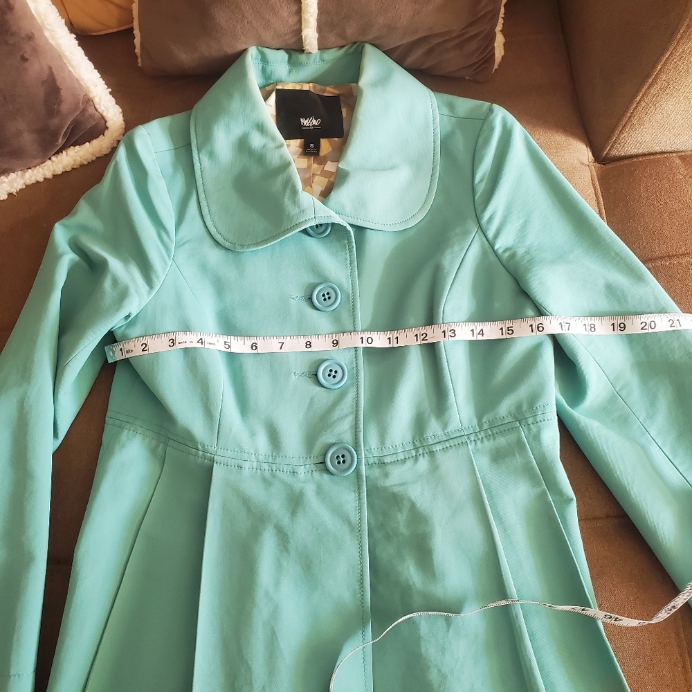 💯Mossimo Peter Pan Collar Cinch-Waist Coat - Picture 9 of 16